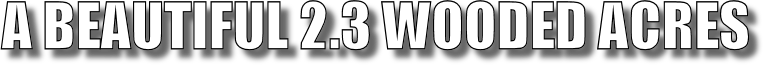 A BEAUTIFUL 2.3 WOODED ACRES